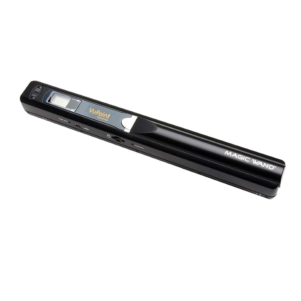 VuPoint Solutions Magic Wand ST44 Portable Handheld Wi-Fi Scanner 900DPI Black